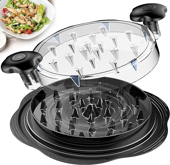 Upgraded Chicken Shredder Tool, Chicken Grinding Machine With Lid, Rotating Tool For Chopping Meat And Vegetables, Chicken Mincing Tool Upgraded Chicken Shredder Tool, Chicken Grinding Machine With Lid, Rotating Tool For Chopping Meat And Vegetables, Chicken Mincing Tool